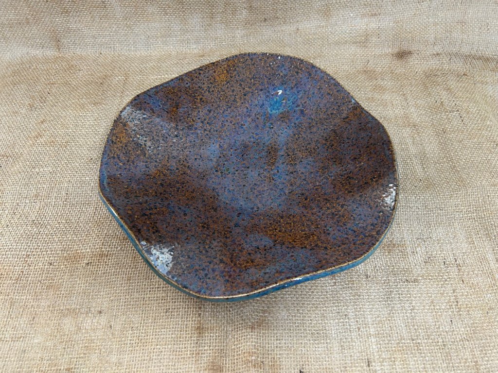 Centro de Mesa Azul Ferrugem