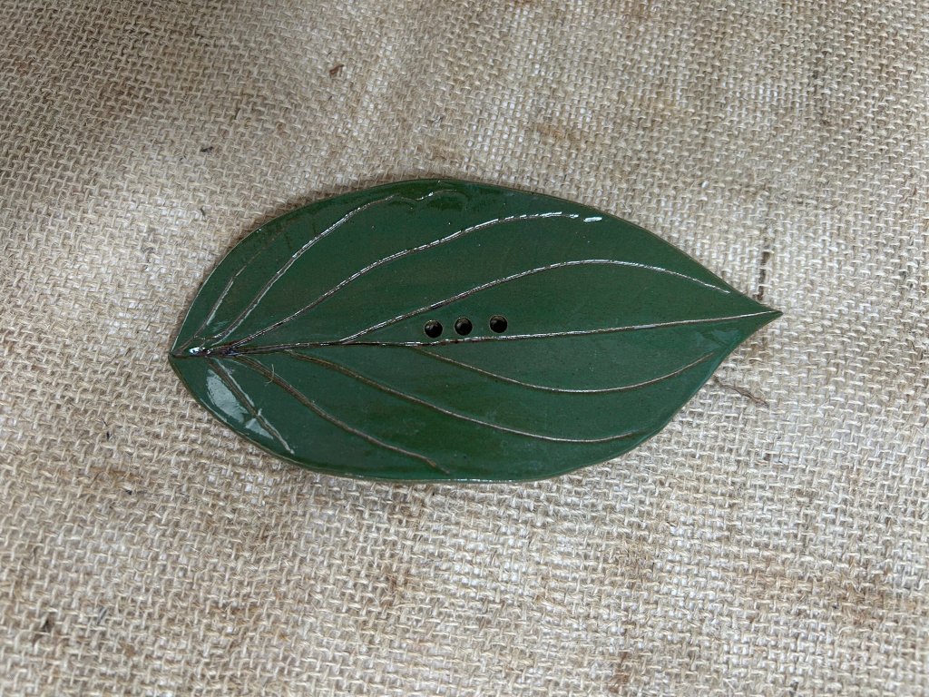 Saboneteira Folha Verde